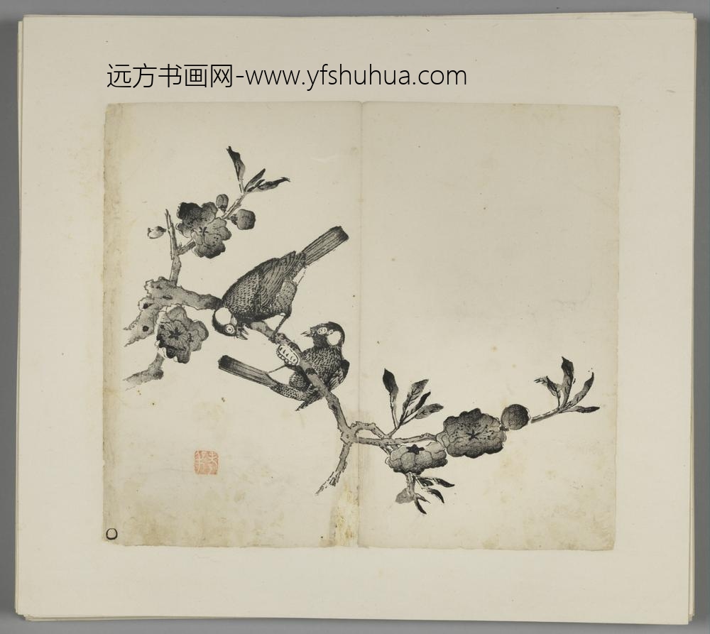 明-木版水印胡日从等十竹斋谱册-