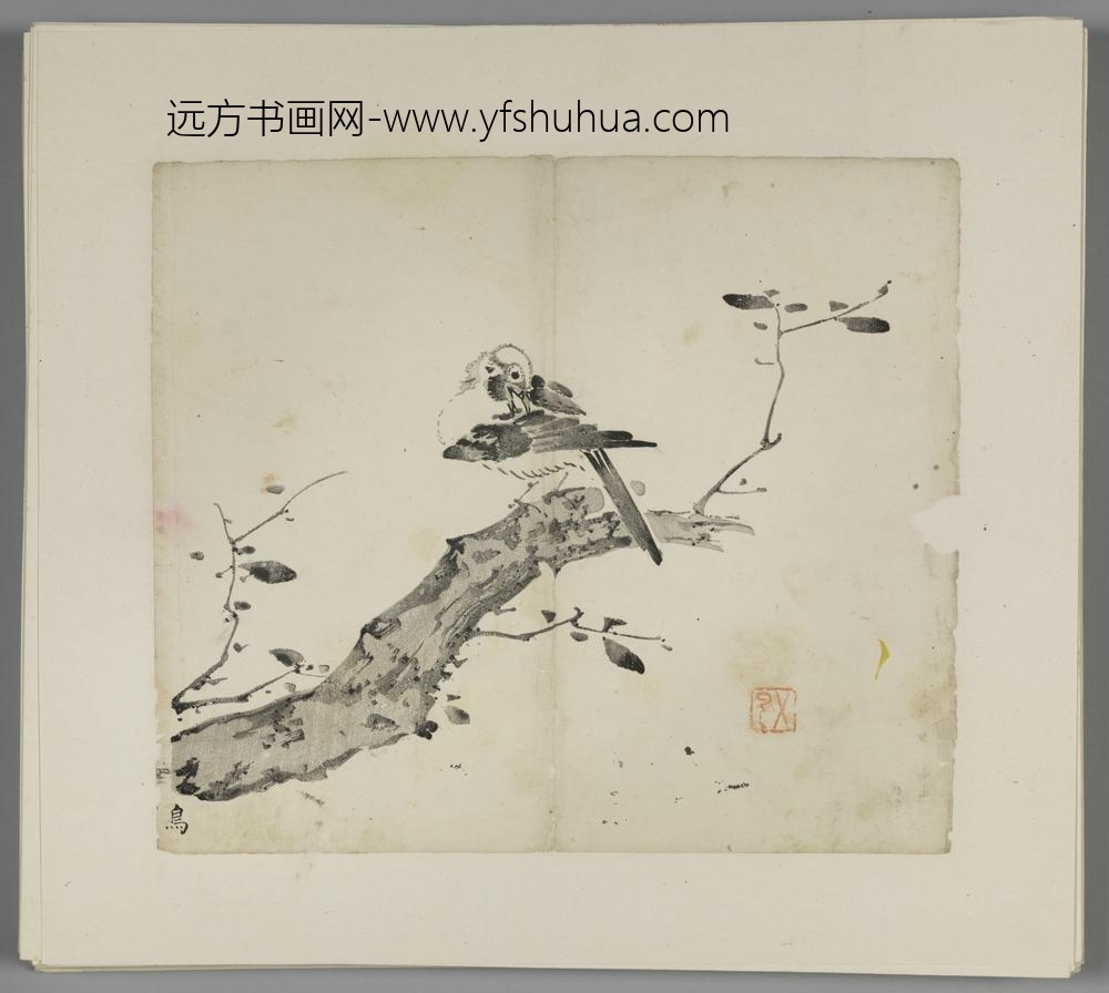 明-木版水印胡日从等十竹斋谱册-