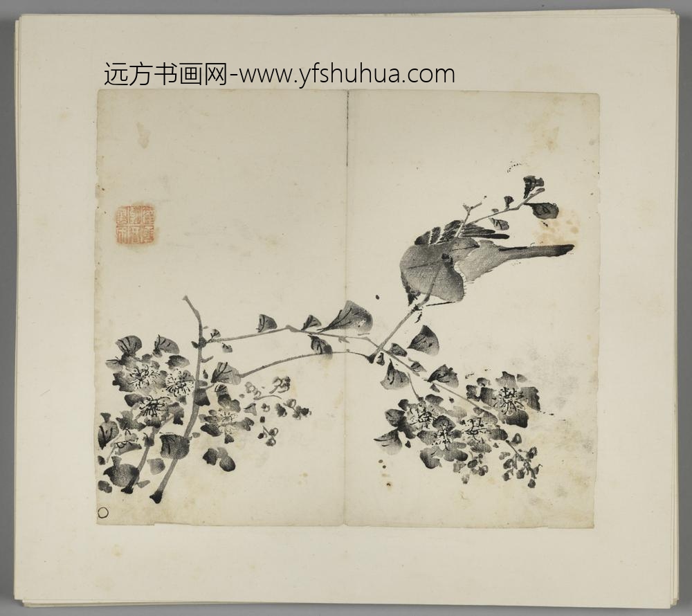 明-木版水印胡日从等十竹斋谱册-