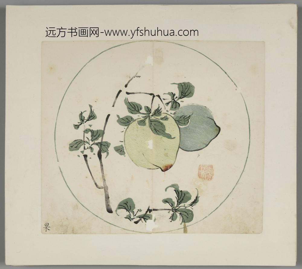 明-木版水印胡日从等十竹斋谱册-