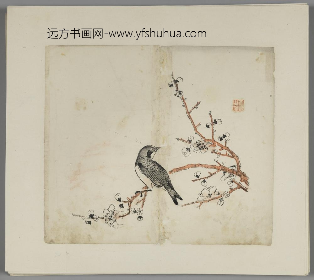 明-木版水印胡日从等十竹斋谱册-