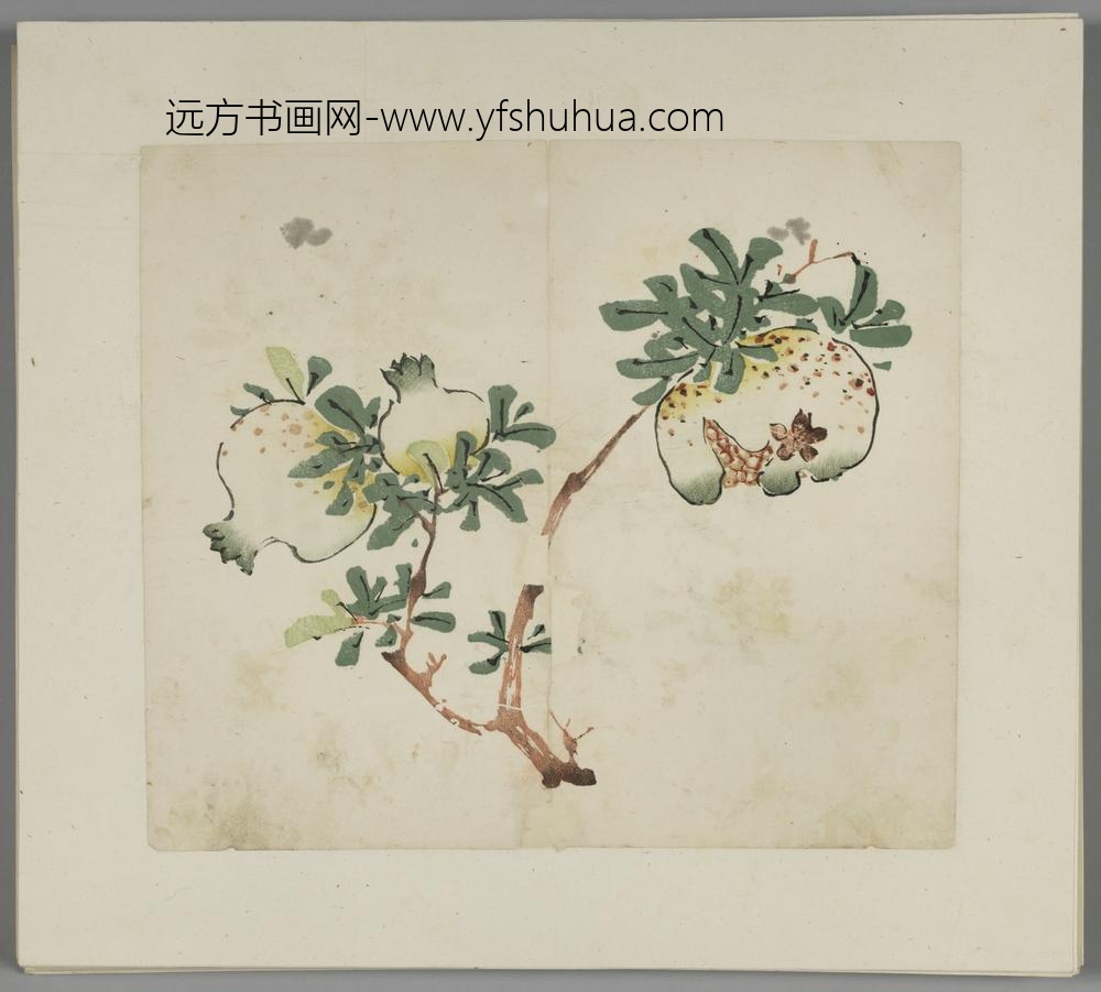 明-木版水印胡日从等十竹斋谱册-