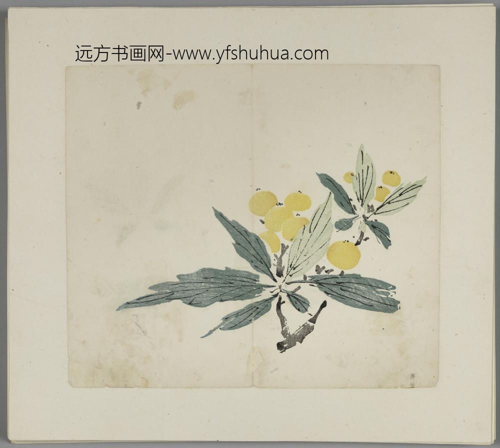 明-木版水印胡日从等十竹斋谱册-