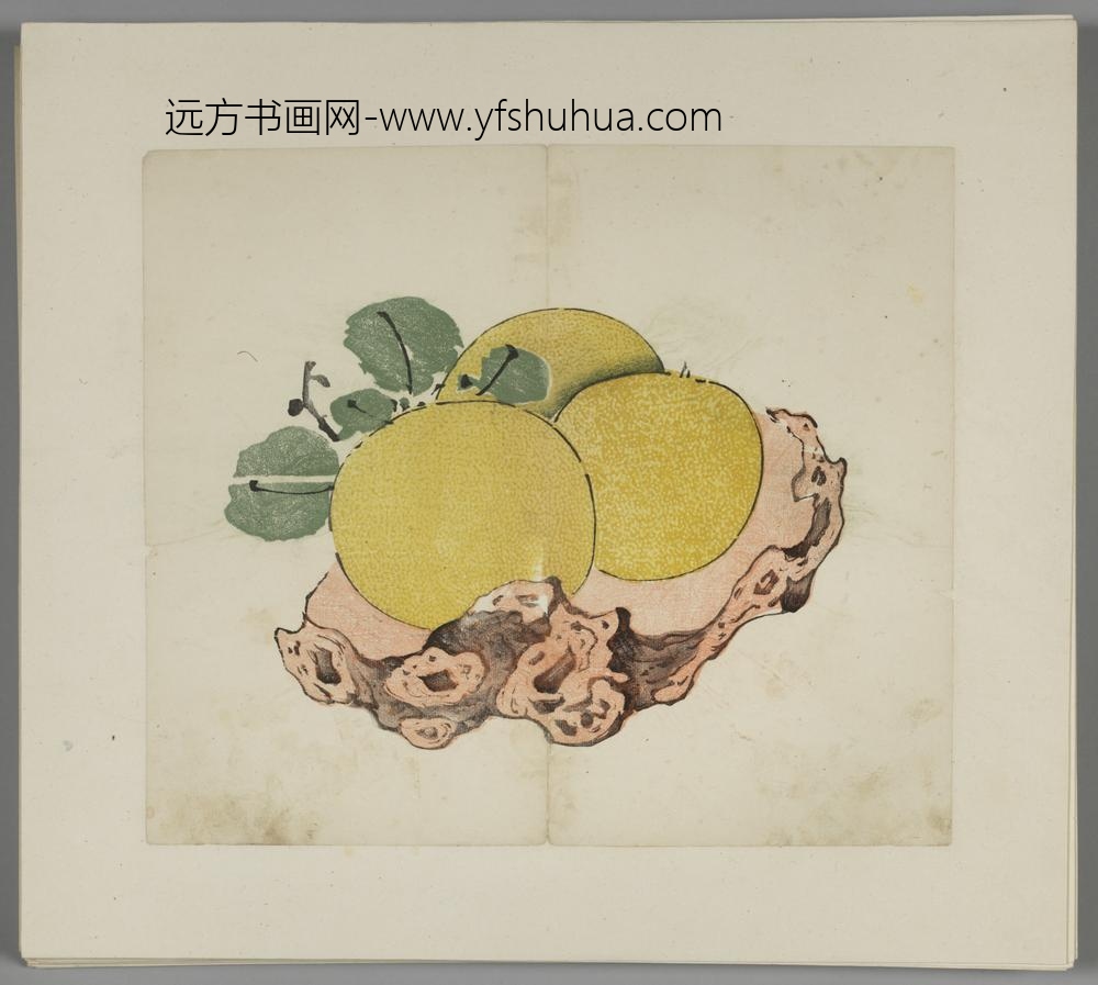 明-木版水印胡日从等十竹斋谱册-