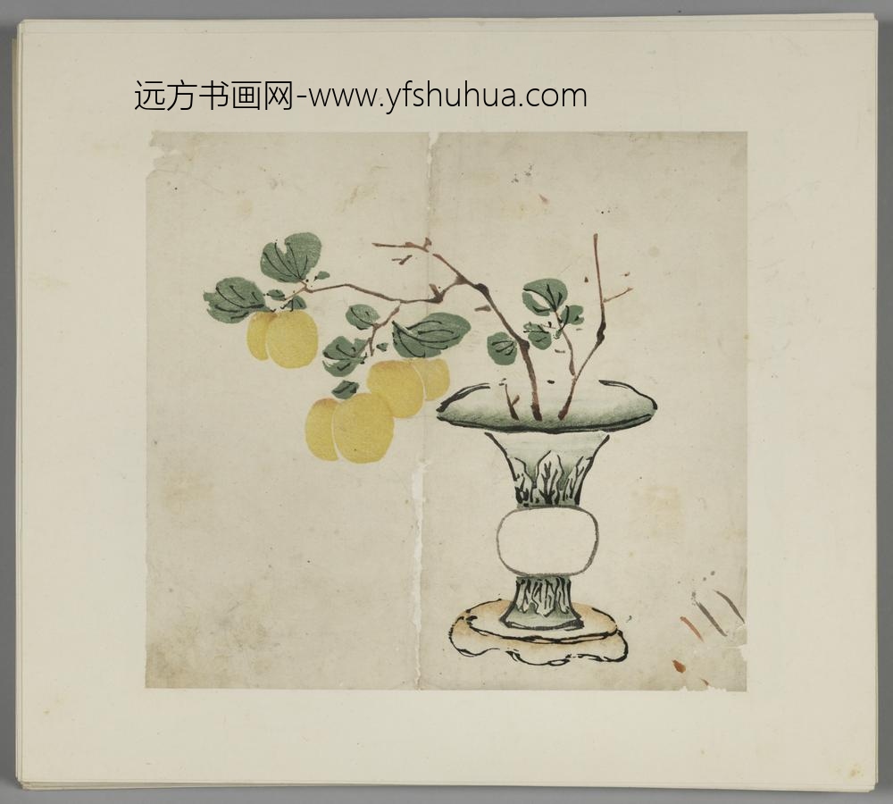 明-木版水印胡日从等十竹斋谱册-