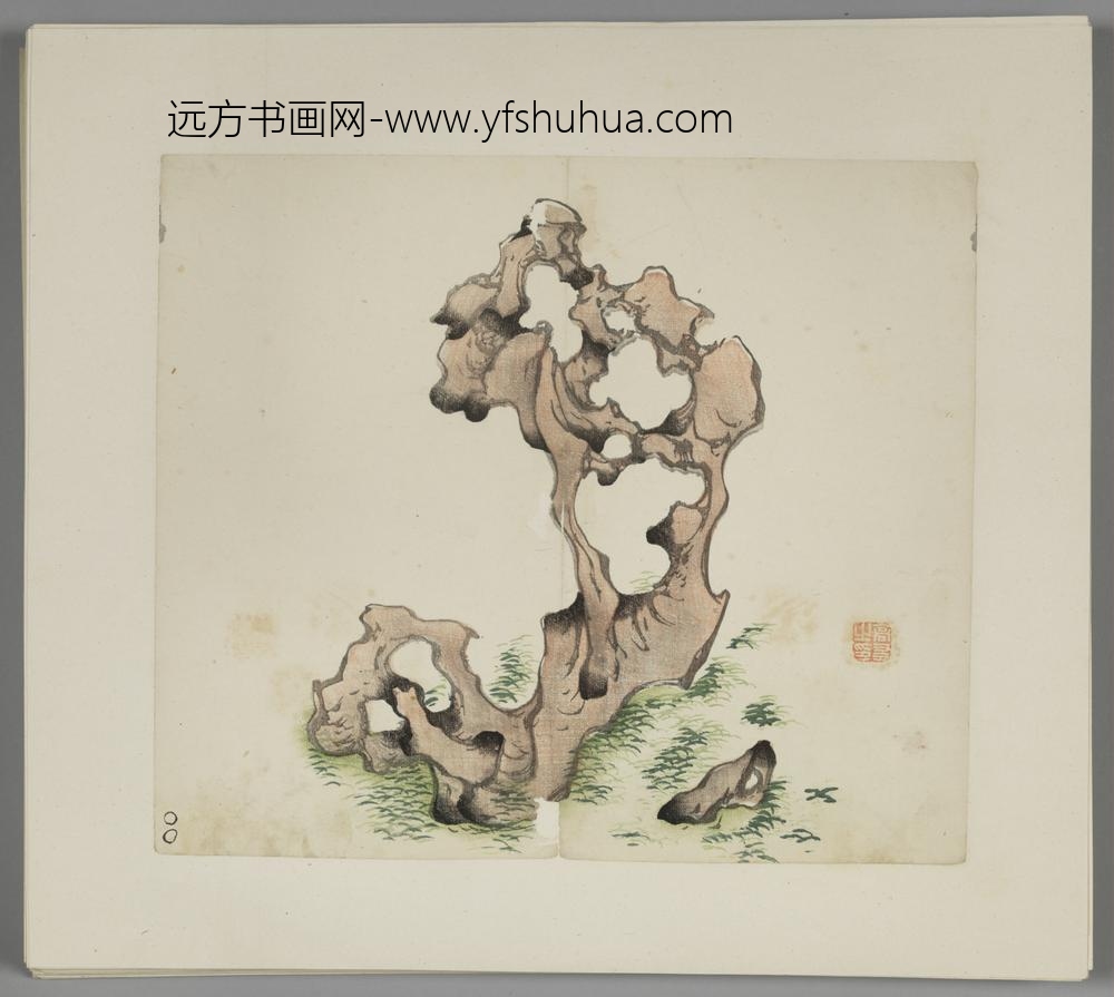 明-木版水印胡日从等十竹斋谱册-