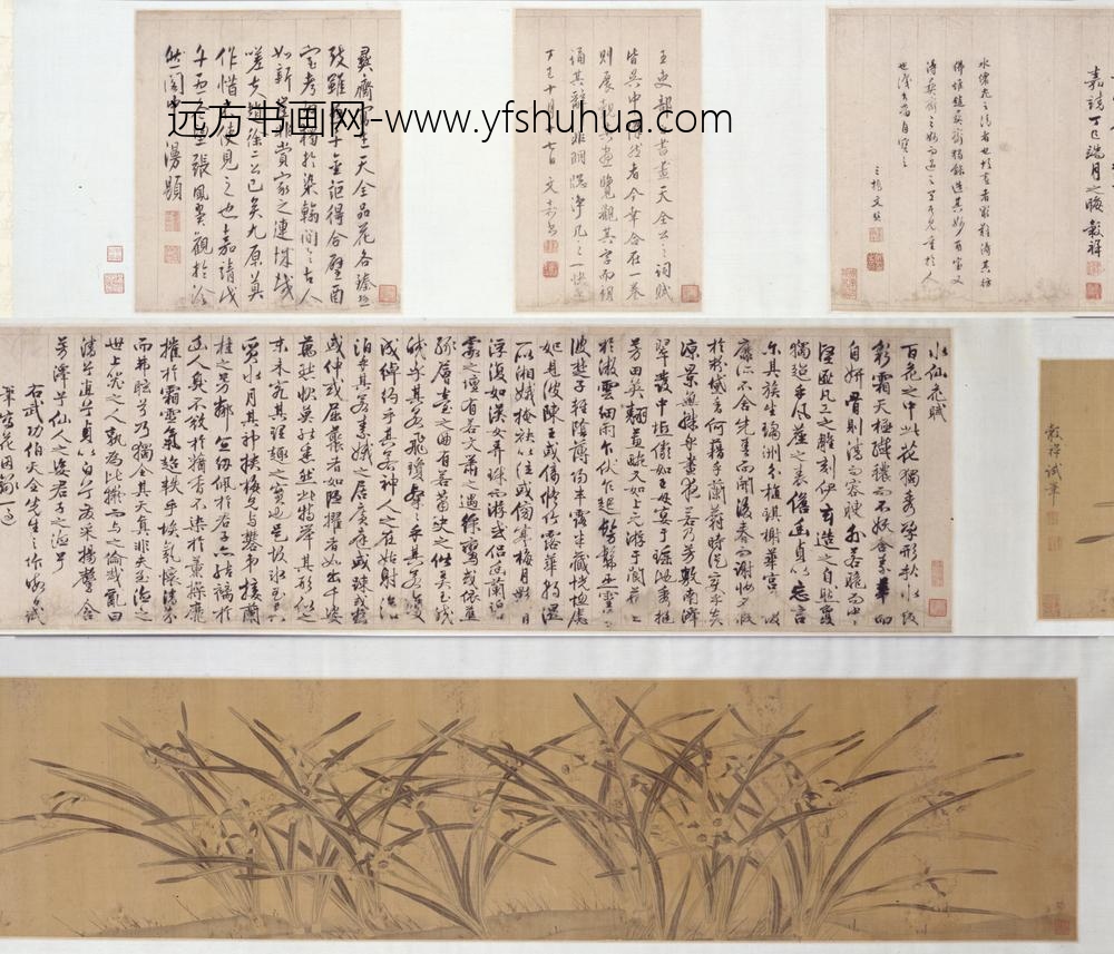 明-王穀祥水仙花图卷