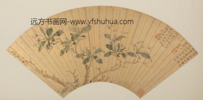 明 王穀祥海棠扇页.jpg