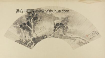 明 盛茂熲幽溪深梅扇.jpg