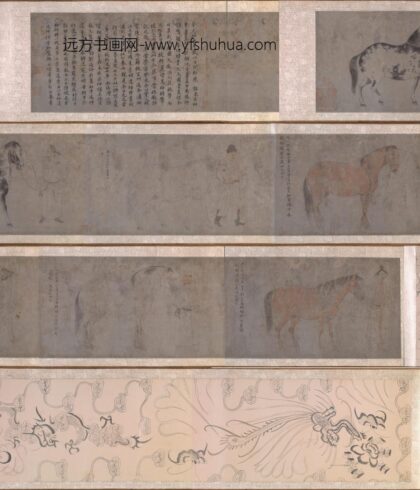 李公麟 五马图（仿）.jpg
