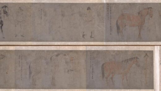 李公麟 五马图（仿）.jpg