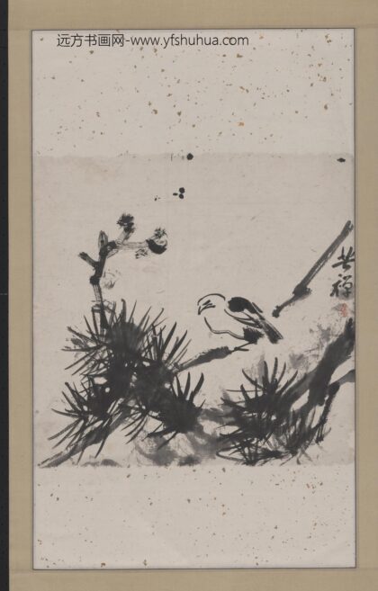 李苦禅 松林小鸟图轴 1.jpg