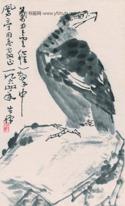 李苦禅 雄鹰图轴.jpg