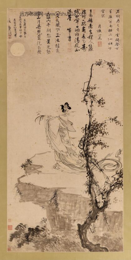 杜堇 美人献寿（仙女与萱草）.jpg