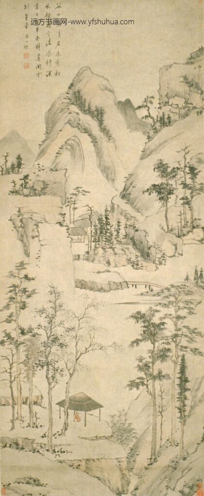 查士标 山水人物图.jpg