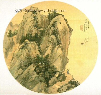 梁于渭 仿吴镇湖景（普清）.jpg