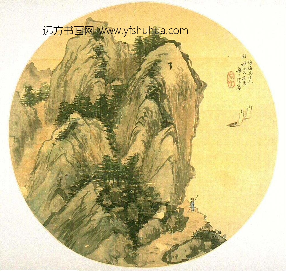 梁于渭_仿吴镇湖景（普清）