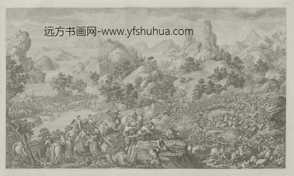 清-印版平定两金川得胜图册-