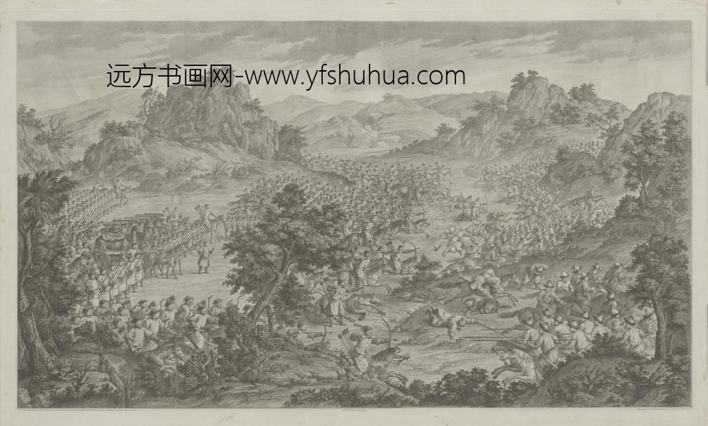 清-印版平定两金川得胜图册-