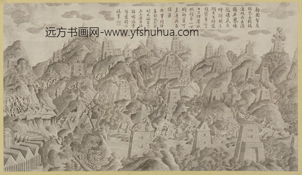 清-印版平定两金川得胜图册-