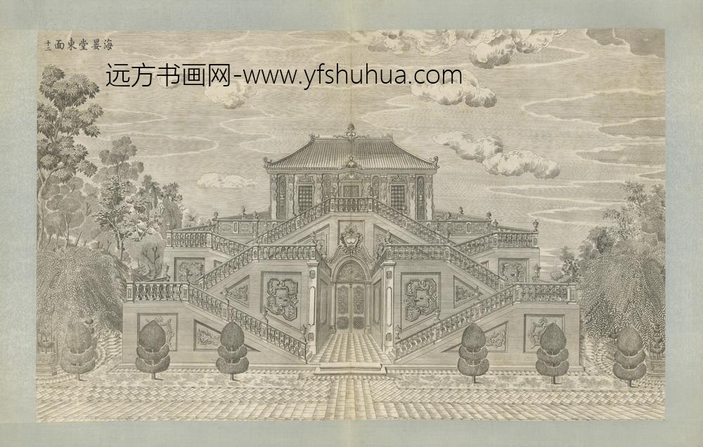 清-印版西式园庭水法图册-