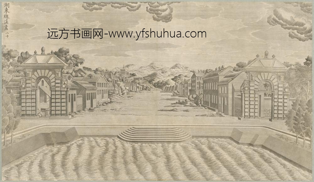 清-印版西式园庭水法图册-