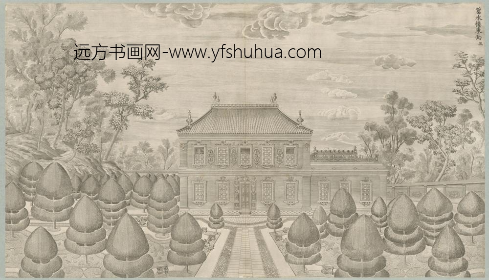清-印版西式园庭水法图册-