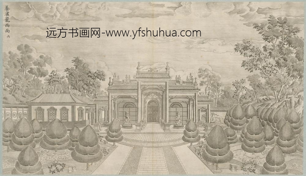 清-印版西式园庭水法图册-