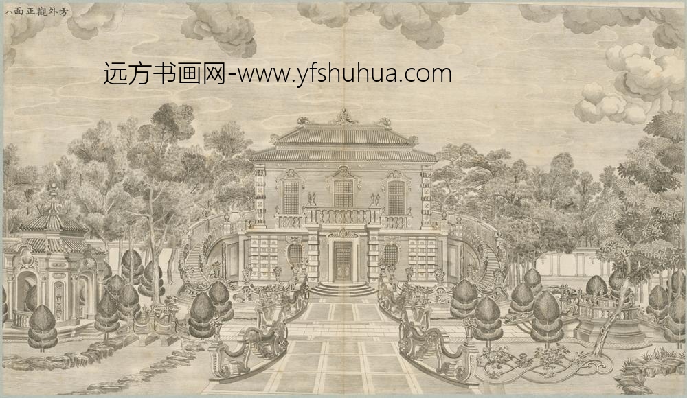 清-印版西式园庭水法图册-