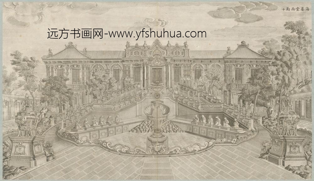 清-印版西式园庭水法图册-