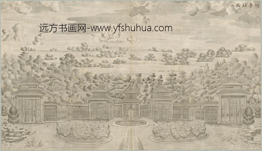 清-印版西式园庭水法图册-
