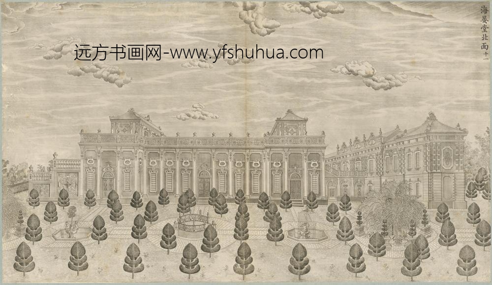 清-印版西式园庭水法图册-