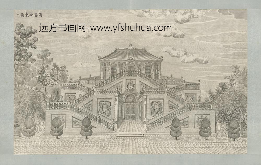 清-印版西式园庭水法图册-