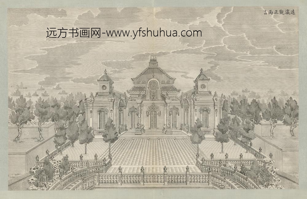 清-印版西式园庭水法图册-