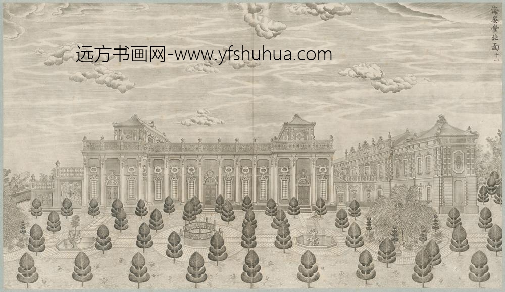 清-印版西式园庭水法图册-