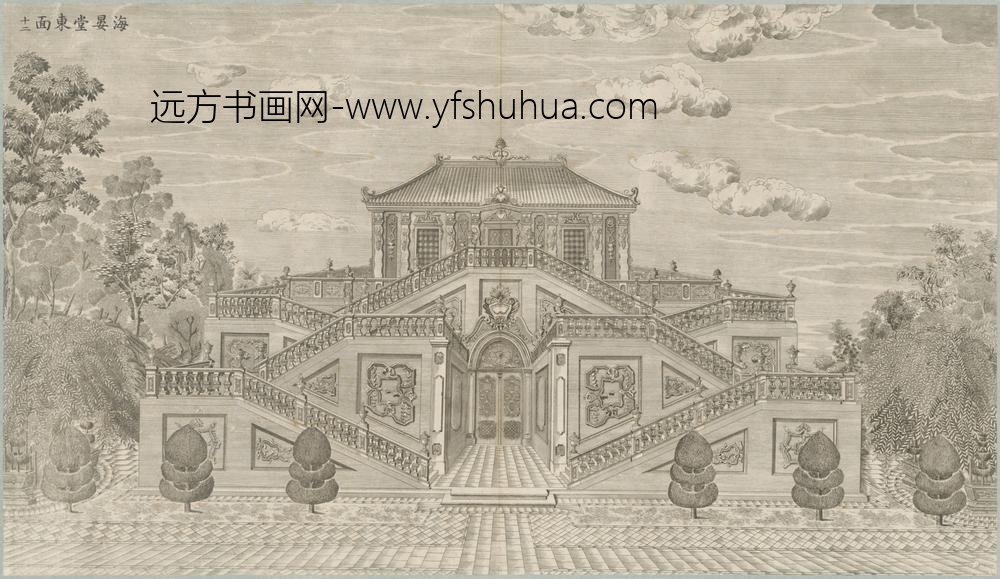 清-印版西式园庭水法图册-