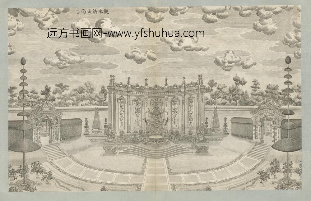 清-印版西式园庭水法图册-