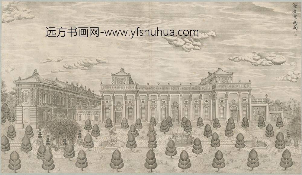 清-印版西式园庭水法图册-