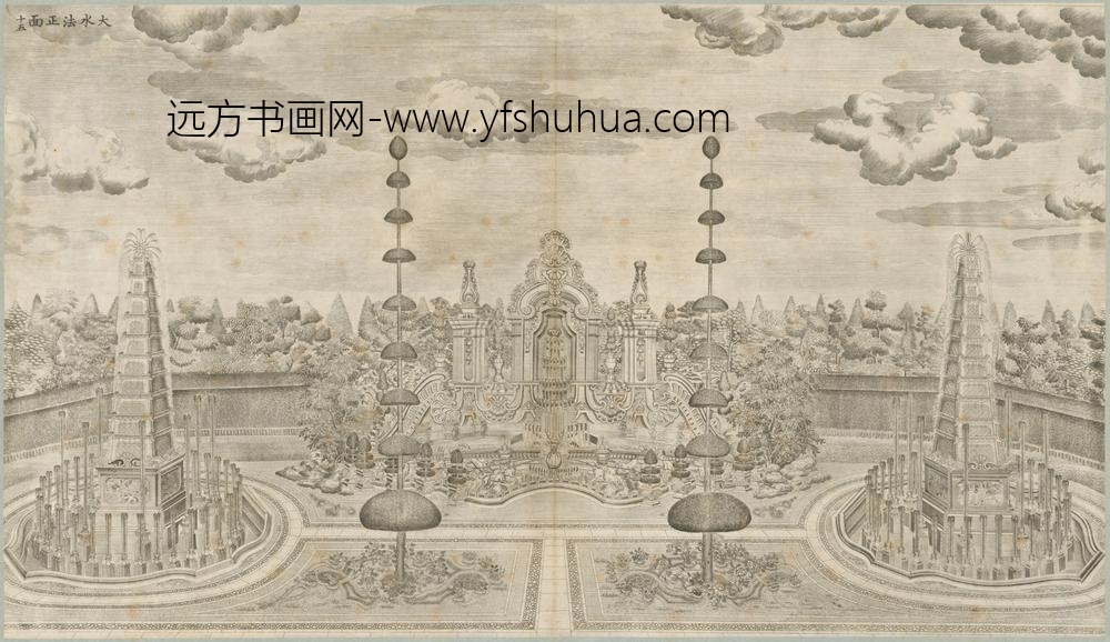 清-印版西式园庭水法图册-