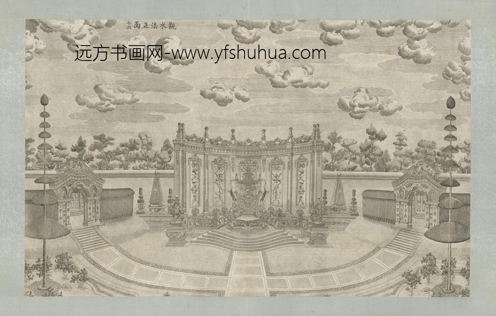 清-印版西式园庭水法图册-