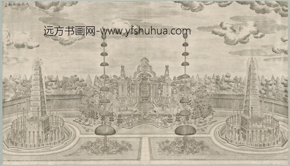 清-印版西式园庭水法图册-