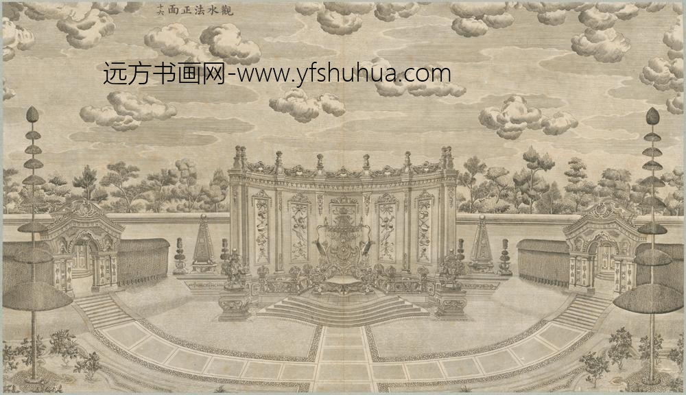 清-印版西式园庭水法图册-