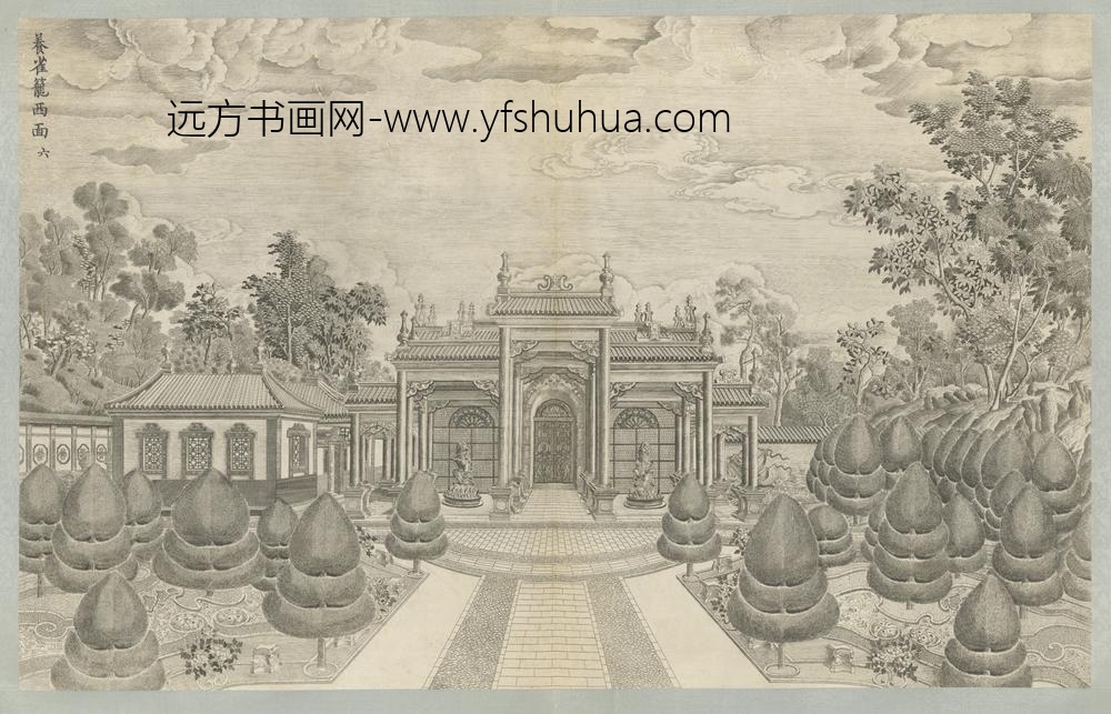 清-印版西式园庭水法图册-