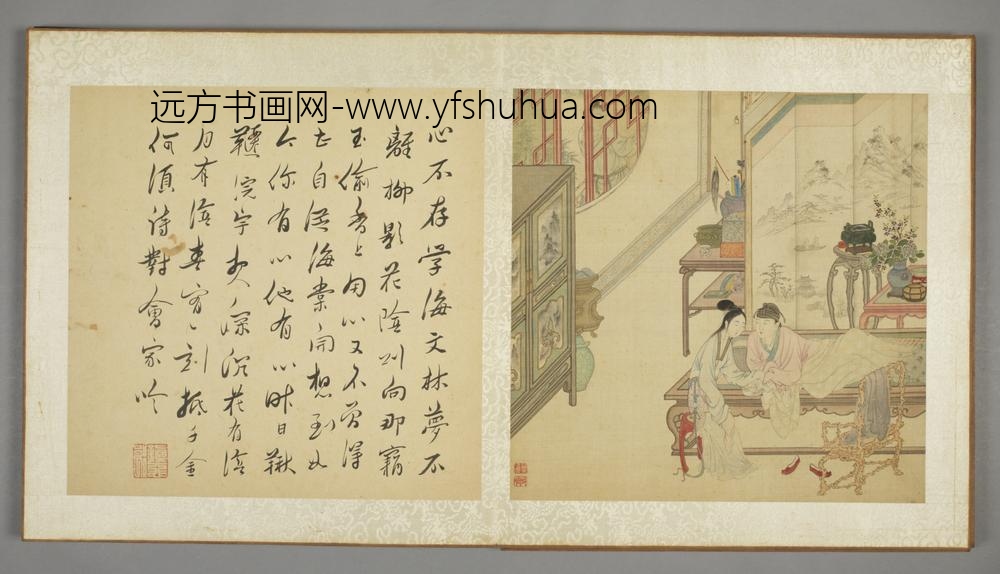 清-叶逋西厢记图册-