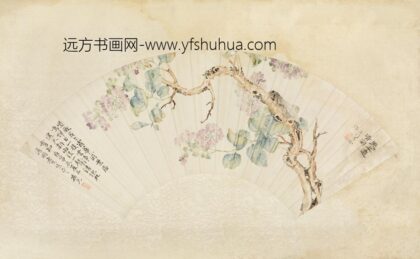 清 吴份紫薇鸣蝉扇页.jpg