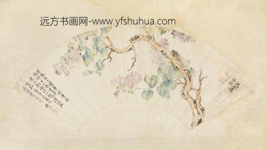 清 吴份紫薇鸣蝉扇页.jpg