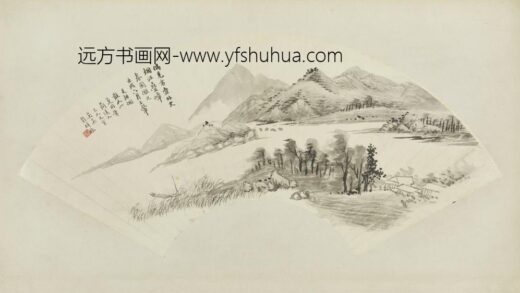 清 吴穀祥烟江叠嶂扇面.jpg