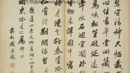 清 周厚辕行书题湖山草堂图诗页.jpg