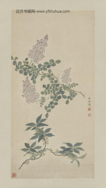 清 恽怀娥紫薇桂花图轴.jpg