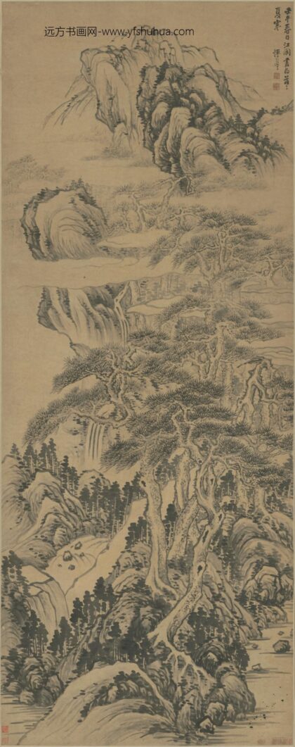 清 恽本初夏山图轴.jpg